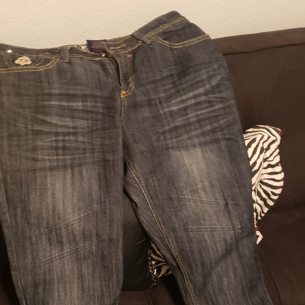 RHINESTONE DEREON BLUE JEANS